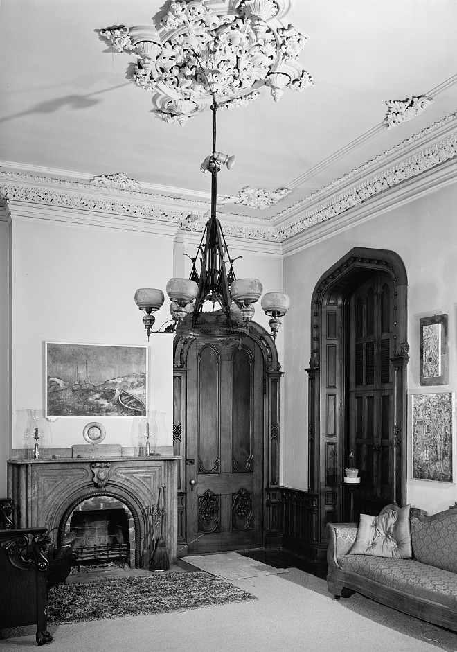 Singer House: Interior from Historic American Buildings Survey